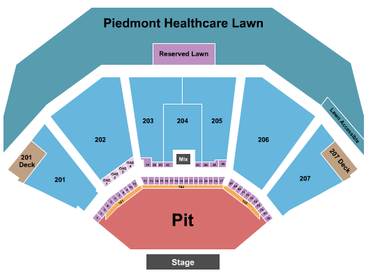 Lakewood Amphitheatre RÜFÜS DU SOL Seating Chart